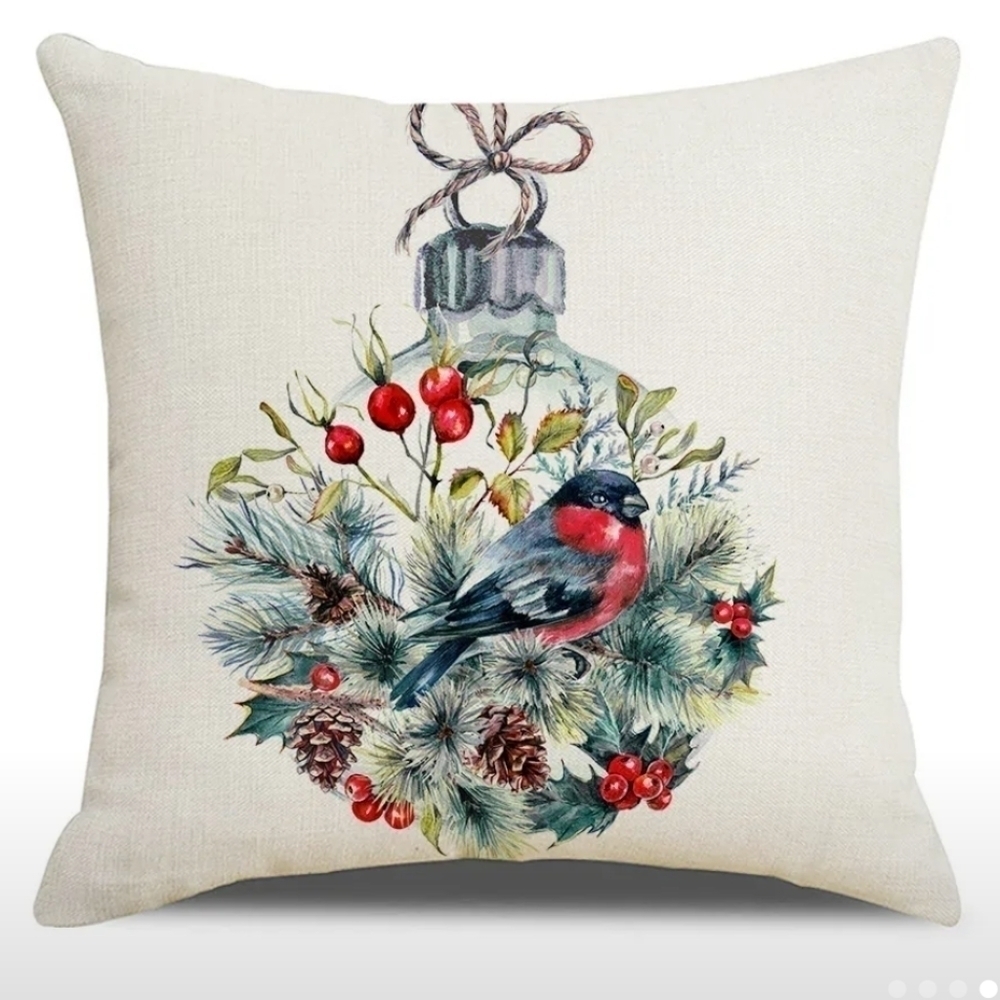 NWT Christmas ornament home decorative accent pillow case